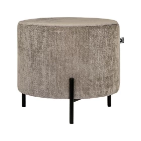 ΣΤΡΟΓΓΥΛΟ ΣΚΑΜΠΟ Fylliana New Lux ΚΑΦΕ ΧΡΩΜΑ 46x46x43εκ