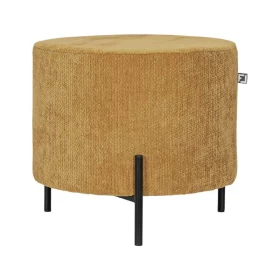 ΣΤΡΟΓΓΥΛΟ ΣΚΑΜΠΟ Fylliana New Lux ΜΟΥΣΤΑΡΔΙ ΧΡΩΜΑ 46x46x43εκ