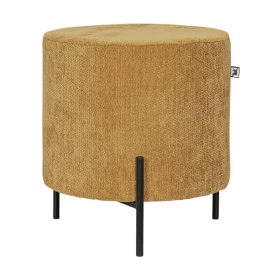 ΣΤΡΟΓΓΥΛΟ ΣΚΑΜΠΟ Fylliana New Lux ΜΟΥΣΤΑΡΔΙ ΧΡΩΜΑ 33x33x38εκ