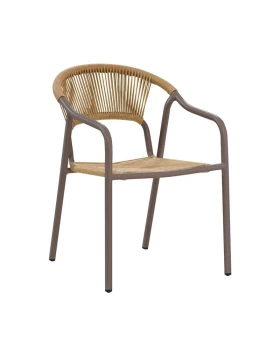 ΚΑΡΕΚΛΑ ΚΗΠΟΥ Fylliana Solace ΚΑΦΕ-ΦΥΣΙΚΟ ΧΡΩΜΑ 56x65x82εκ