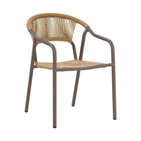 ΚΑΡΕΚΛΑ ΚΗΠΟΥ Fylliana Solace ΚΑΦΕ-ΦΥΣΙΚΟ ΧΡΩΜΑ 56x65x82εκ