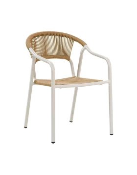 ΚΑΡΕΚΛΑ ΚΗΠΟΥ Fylliana Solace ΛΕΥΚΟ-ΦΥΣΙΚΟ ΧΡΩΜΑ 56x65x82εκ