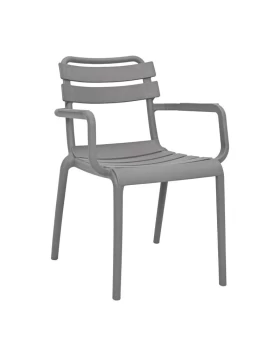 ΚΑΡΕΚΛΑ ΚΗΠΟΥ ΑΠΟ ΠΟΛΥΠΡΟΠΥΛΕΝΙΟ Fylliana Olivia ΜΕ UV ΠΡΟΣΤΑΣΙΑ ΣΚΟΥΡΟ ΓΚΡΙ ΧΡΩΜΑ 43x58x81εκ