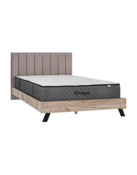 ΔΙΠΛΟ ΚΡΕΒΑΤΙ Fylliana Oslo ΜΠΕΖ ΧΡΩΜΑ 173x214x118εκ (160x200)