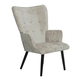 ΠΟΛΥΘΡΟΝΑ Fylliana Meliora ΜΕ ΜΕΤΑΛΛΙΚΑ ΠΟΔΙΑ ΜΠΕΖ-ΜΑΥΡΟ ΧΡΩΜΑ 67x74x97εκ