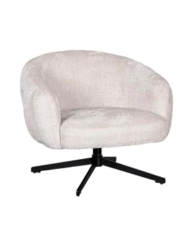 ΠΕΡΙΣΤΡΕΦΟΜΕΝΗ ΠΟΛΥΘΡΟΝΑ Fylliana Malena ΚΡΕΜ ΥΦΑΣΜΑ 73x84x68εκ