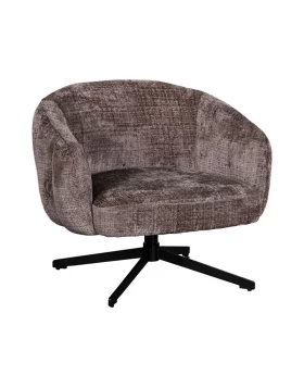 ΠΕΡΙΣΤΡΕΦΟΜΕΝΗ ΠΟΛΥΘΡΟΝΑ Fylliana Malena ΜΠΕΖ-ΚΑΦΕ ΥΦΑΣΜΑ 73x84x68εκ