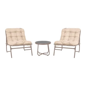 ΣΕΤ ΚΑΘΙΣΤΙΚΟΥ ΕΞΩΤΕΡΙΚΟΥ ΧΩΡΟΥ 3 ΤΕΜΑΧΙΩΝ Fylliana Nerina ΜΠΕΖ ΧΡΩΜΑ