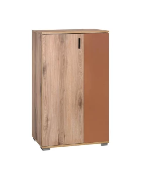 ΠΑΠΟΥΤΣΟΘΗΚΗ Fylliana Valenor NATURAL CANELLA OAK -ΚΕΡΑΜΙΔΙ ΧΡΩΜΑ 69x34x120εκ