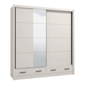 ΝΤΟΥΛΑΠΑ ΜΕ ΚΑΘΡΕΦΤΗ ALBI PLUS 205 2F OG CASHMERE ΧΡΩΜΑ 205x60x216εκ
