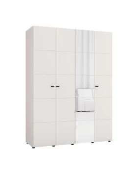 ΝΤΟΥΛΑΠΑ ΜΕ ΚΑΘΡΕΦΤΗ SALAMIS 4K1O h207 CASHMERE ΧΡΩΜΑ 155x52x208εκ