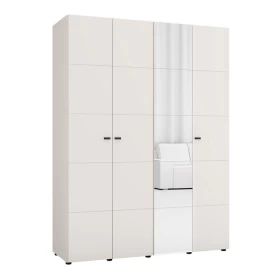 ΝΤΟΥΛΑΠΑ ΜΕ ΚΑΘΡΕΦΤΗ SALAMIS 4K1O h207 CASHMERE ΧΡΩΜΑ 155x52x208εκ