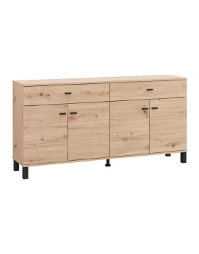 ΚΟΜΟΤΑ-ΜΠΟΥΦΕΣ ALMOND 154 4K2F4V ARTISAN OAK ΧΡΩΜΑ 154x35x78εκ