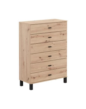 ΣΥΡΤΑΡΙΕΡΑ ALMOND 77 6F ARTISAN OAK ΧΡΩΜΑ 77x35x78εκ