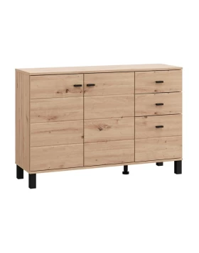 ΚΟΜΟΤΑ-ΜΠΟΥΦΕΣ ALMOND 115 3K3F2V ARTISAN OAK ΧΡΩΜΑ 116x35x78εκ