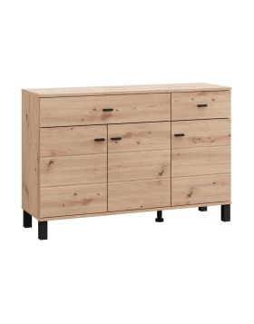 ΚΟΜΟΤΑ-ΜΠΟΥΦΕΣ ALMOND 115 3K2F3V ARTISAN OAK ΧΡΩΜΑ 116x35x78εκ