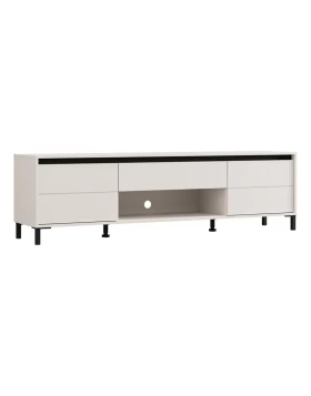 ΕΠΙΠΛΟ ΤΗΛΕΟΡΑΣΗΣ MARRON TV 183 3K1F2V CASHMERE-ΜΑΥΡΟ ΜΑΤ 183x40x52εκ