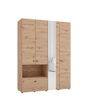 ΝΤΟΥΛΑΠΑ CAMPSIE 4K1F1O h207 ARTISAN OAK ΧΡΩΜΑ 155x52x208εκ