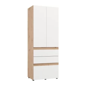 ΝΤΟΥΛΑΠΑ ARDERIN 2K3F h207 ARTISAN OAK-ΛΕΥΚΟ 79x52x208εκ