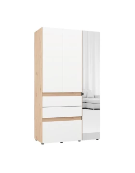 ΝΤΟΥΛΑΠΑ ARDERIN 3K3F1O h207 ARTISAN OAK-ΛΕΥΚΟ 117x52x208εκ