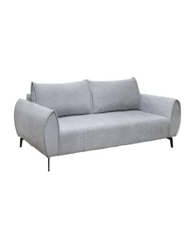 ΤΡΙΘΕΣΙΟΣ ΚΑΝΑΠΕΣ Fylliana Velton ΓΚΡΙ ΧΡΩΜΑ 222x95x92εκ
