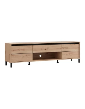 ΕΠΙΠΛΟ ΤΗΛΕΟΡΑΣΗΣ MARRON TV 183 3K1F2V ARTISAN-ΜΑΥΡΟ ΜΑΤ 183x40x52εκ