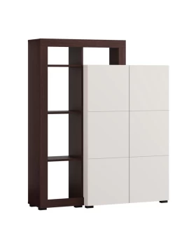 ΒΙΤΡΙΝΑ ARGYLL 2K2V OP 138 CASHMERE ΜΕ DARK TAILOR OAK ΧΡΩΜΑ 116x35x138εκ
