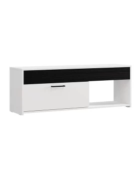 ΕΠΙΠΛΟ ΤΗΛΕΟΡΑΣΗΣ GROSSETO TV 122 ΛΕΥΚΟ-ΜΑΥΡΟ OAK 122x33x44εκ