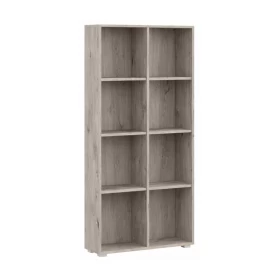 ΒΙΒΛΙΟΘΗΚΗ-ΡΑΦΙΕΡΑ Fylliana Smart 8P GREY OAK ΧΡΩΜΑ 74x25x146εκ