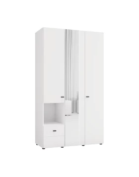 ΝΤΟΥΛΑΠΑ CAMPSIE 3K1F1O h207 ΛΕΥΚΟ ΧΡΩΜΑ 118x52x208εκ