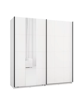 ΝΤΟΥΛΑΠΑ ΜΕ ΚΑΘΡΕΦΤΗ SALAMIS 200 OG h205 ΛΕΥΚΟ ΧΡΩΜΑ 195x61x205εκ