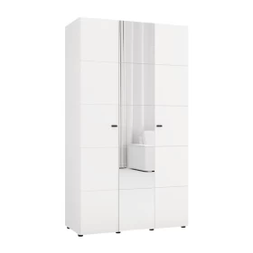 ΝΤΟΥΛΑΠΑ ΜΕ ΚΑΘΡΕΦΤΗ SALAMIS 3K1O h207 ΛΕΥΚΟ ΧΡΩΜΑ 117x52x208εκ