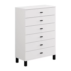 ΣΥΡΤΑΡΙΕΡΑ ALMOND 77 6F ΛΕΥΚΟ ΧΡΩΜΑ 77x35x78εκ