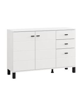 ΚΟΜΟΤΑ-ΜΠΟΥΦΕΣ ALMOND 115 3K3F2V ΛΕΥΚΟ ΧΡΩΜΑ 116x35x78εκ