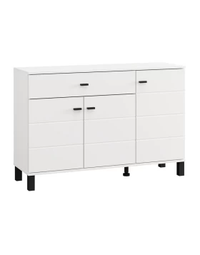 ΚΟΜΟΤΑ-ΜΠΟΥΦΕΣ ALMOND 115 3K1F3V ΛΕΥΚΟ ΧΡΩΜΑ 116x35x78εκ
