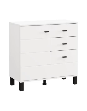 ΚΟΜΟΤΑ-ΜΠΟΥΦΕΣ ALMOND 77 2K3F1V ΛΕΥΚΟ ΧΡΩΜΑ 77x35x78εκ