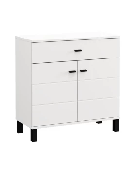 ΚΟΜΟΤΑ-ΜΠΟΥΦΕΣ ALMOND 77 2K1F2V ΛΕΥΚΟ ΧΡΩΜΑ 77x35x78εκ