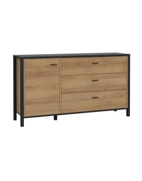 ΚΟΜΟΤΑ-ΜΠΟΥΦΕΣ TERRANO RIVIERA OAK ΧΡΩΜΑ 152x40x85εκ
