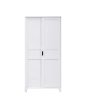 ΜΕΤΑΛΛΙΚΗ ΝΤΟΥΛΑΠΑ Fylliana Evelyn ΛΕΥΚΟ ΧΡΩΜΑ 90x40x190εκ