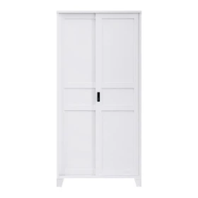 ΜΕΤΑΛΛΙΚΗ ΝΤΟΥΛΑΠΑ Fylliana Evelyn ΛΕΥΚΟ ΧΡΩΜΑ 90x40x190εκ