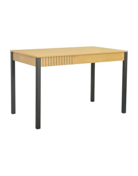 ΤΡΑΠΕΖΙ ΤΡΑΠΕΖΑΡΙΑΣ Fylliana FL2408 SONOMA-ΜΑΥΡΟ 120x70x76εκ