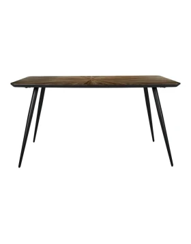 ΤΡΑΠΕΖΙ ΤΡΑΠΕΖΑΡΙΑΣ Fylliana Gaia ΚΑΦΕ ΧΡΩΜΑ 150x90x76εκ