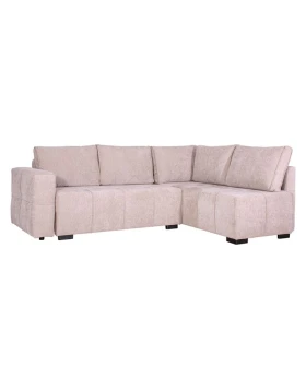 ΚΑΝΑΠΕΣ ΓΩΝΙΑ Fylliana Space ΜΠΕΖ-ΚΑΦΕ ΧΡΩΜΑ 245x175x88εκ