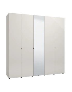 ΝΤΟΥΛΑΠΑ LUCCA 5K1O h227 CASHMERE-ΛΕΥΚΟ ΧΡΩΜΑ 224x57x227εκ