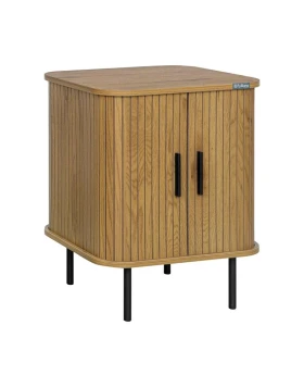 ΚΟΜΟΔΙΝΟ Fylliana FL2459 SONOMA-ΜΑΥΡΟ ΧΡΩΜΑ 48x40x60εκ