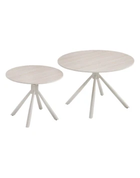 ΣΕΤ 2 ΤΡΑΠΕΖΑΚΙΑ ΣΑΛΟΝΙΟΥ Fylliana Avrian ΜΠΕΖ-CASHMERE ΧΡΩΜΑ 70x45+50x41εκ