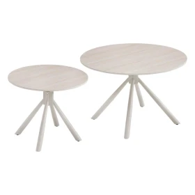 ΣΕΤ 2 ΤΡΑΠΕΖΑΚΙΑ ΣΑΛΟΝΙΟΥ Fylliana Avrian ΜΠΕΖ-CASHMERE ΧΡΩΜΑ 70x45+50x41εκ