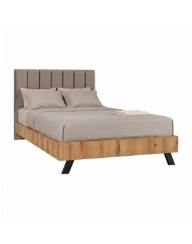 ΚΡΕΒΑΤΙ Fylliana Lorenzo TAUPE ΧΡΩΜΑ 153x214x118εκ (140x200)