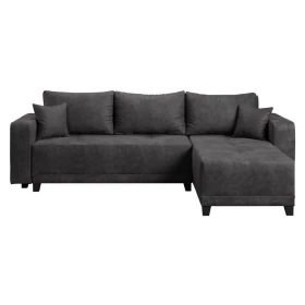 ΓΩΝΙΑΚΟΣ ΚΑΝΑΠΕΣ MOET ΓΚΡΙ ΧΡΩΜΑ 263x167x83εκ