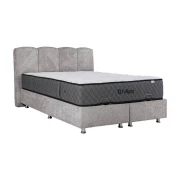 ΚΡΕΒΑΤΙ Fylliana New Edem ΓΚΡΙ ΜΕ ΑΠΟΘ ΧΩΡΟ 179x212x130εκ (160x200)